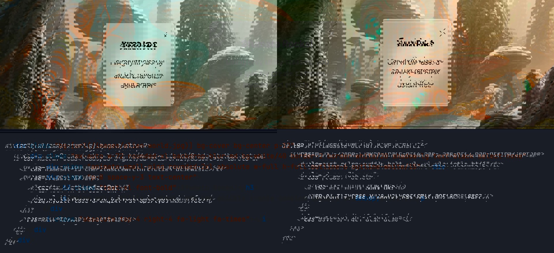 Build complex layouts with simple CSS classes and without writing CSS