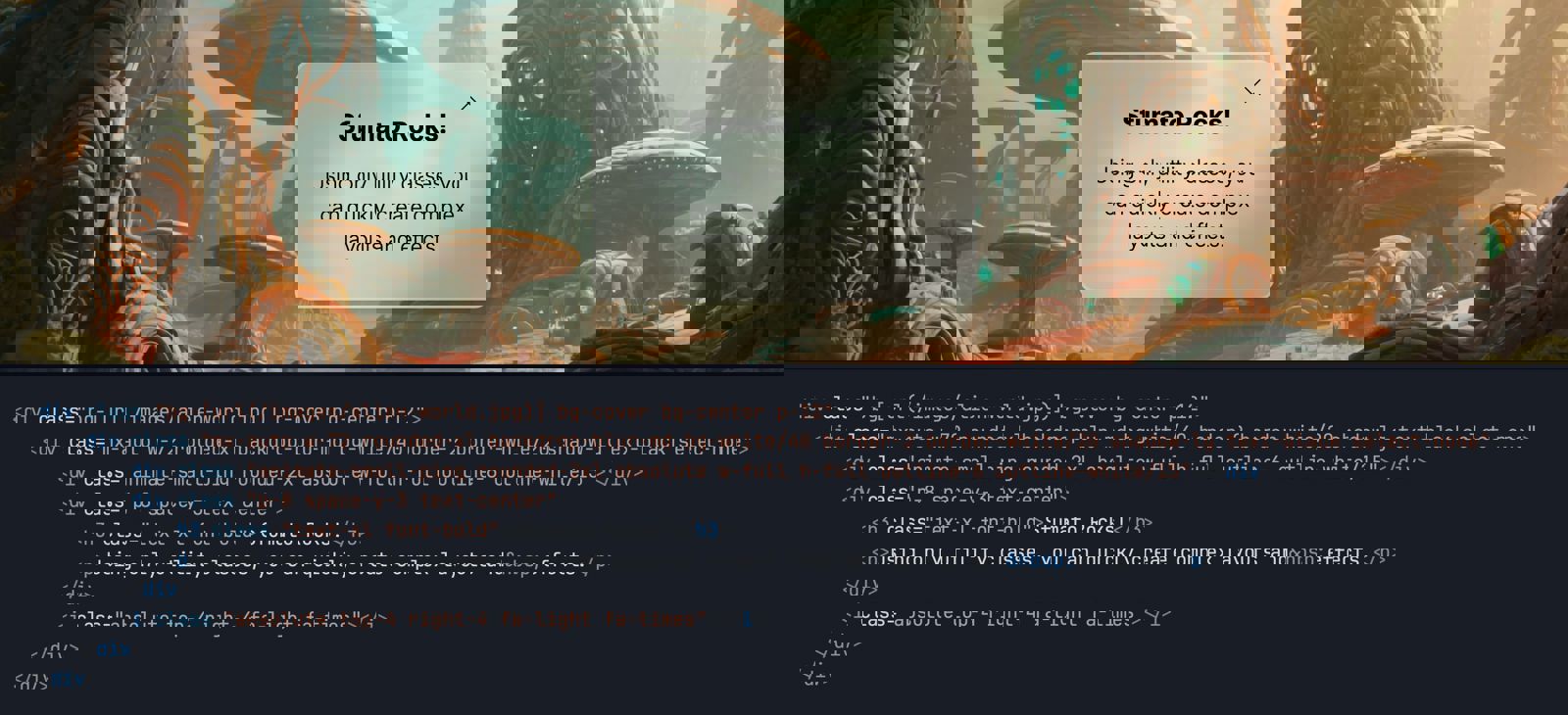 Build complex layouts with simple CSS classes and without writing CSS